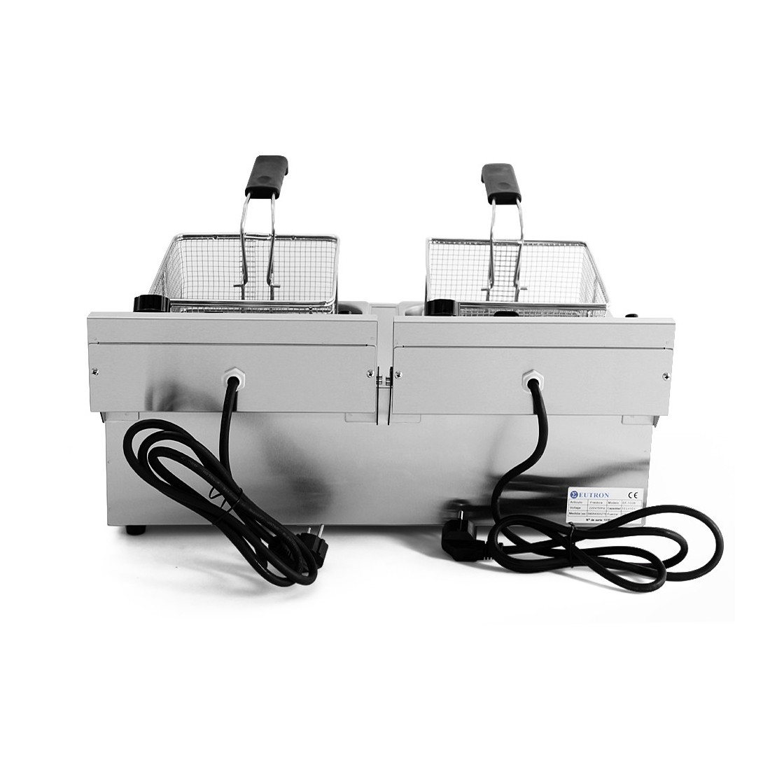 Freidora Eléctrica 7+7L Cuba Doble EF-102B 3,25+3,25KW - Imagen 6