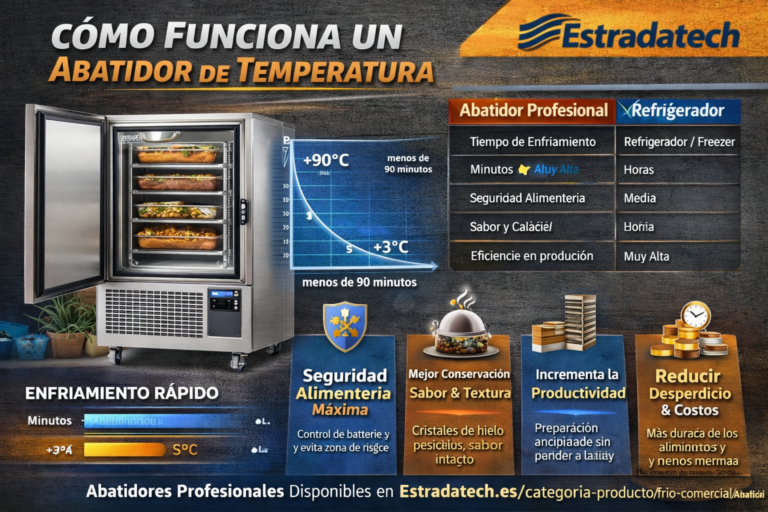 Cómo Funciona un Abatidor de Temperatura y Por Qué Es Indispensable en Tu Cocina Profesional