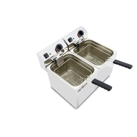Freidora eléctrica EVOLUTION sin grifo capacidad 10+10 litros con potencia 3,5+3,5kw monofásica con contactor - Imagen 4